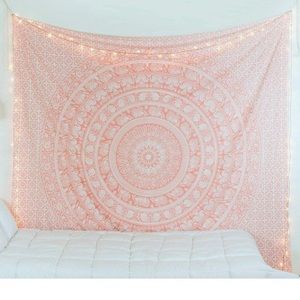 Peach colored tapestry